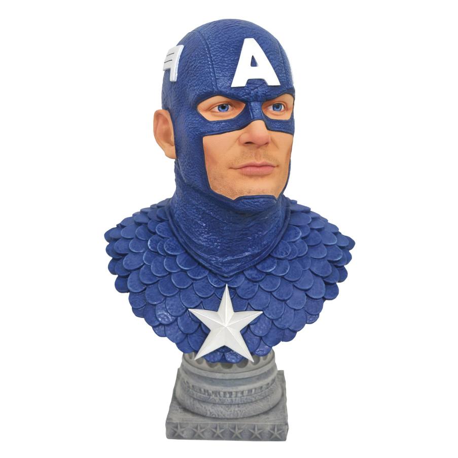 STL124395 LEGENDS IN 3D MARVEL COMIC CAPTAIN AMERICA 1/2 SCALE BUST