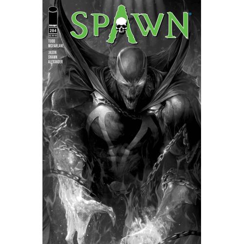 STL075808 SPAWN #284 CVR B MATTINA B&W