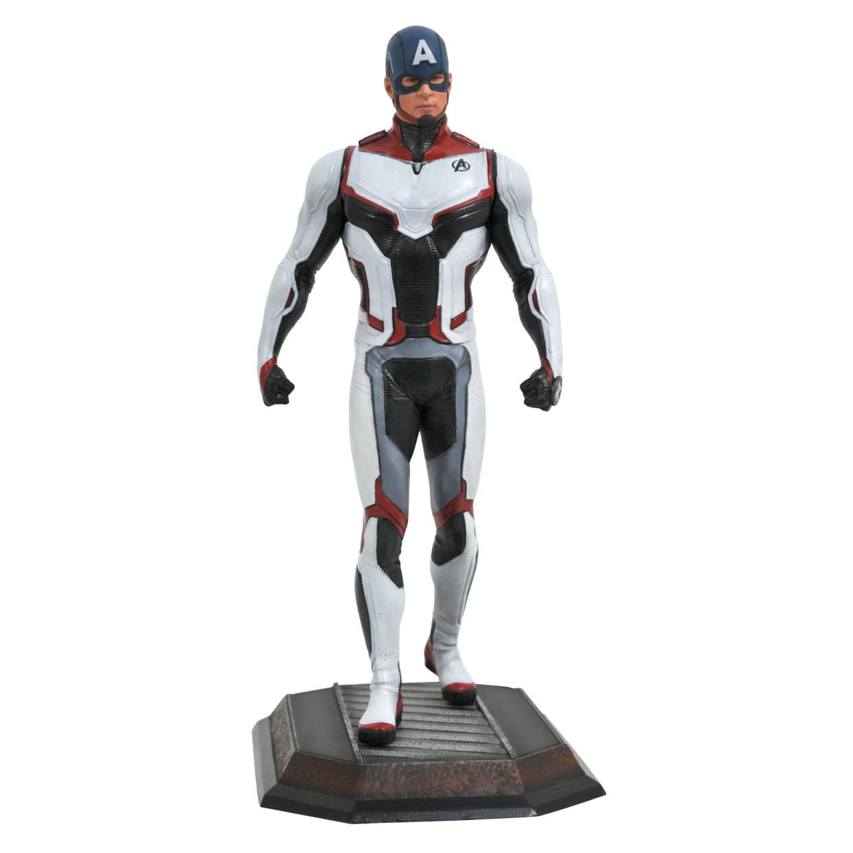 STL168390 MARVEL GALLERY AVENGERS4 TEAM SUIT CAPTAIN AMERICA STATUE
