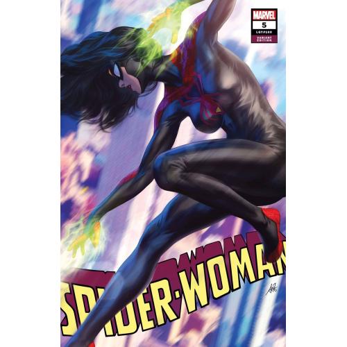 STL160565 SPIDER-WOMAN #5 ARTGERM BLACK COSTUME VAR