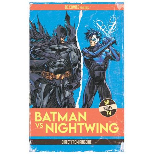 0922DC846 BATMAN VS ROBIN #3 (OF 5) CVR I MARIO FOX FOCCILLO FIGHT POSTER BATMAN VS NIGHTWING CARD STOCK VAR