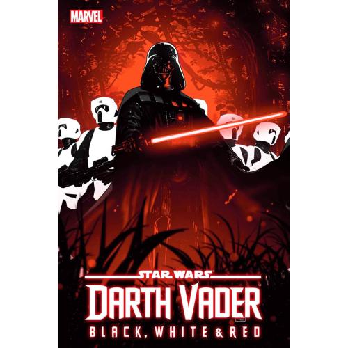 STAR WARS DARTH VADER BLACK WHITE AND RED #4