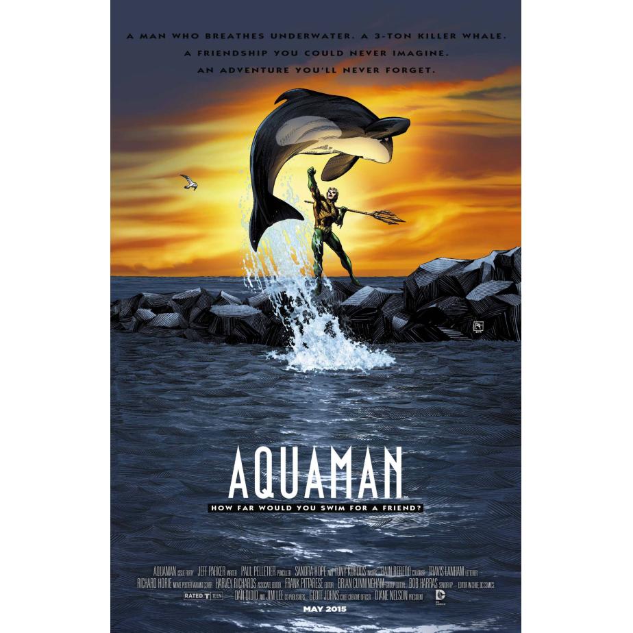 AQUAMAN #40 MOVIE POSTER VAR ED
