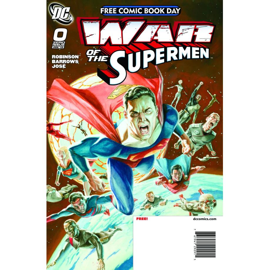 STK411557 FCBD 2010 WAR OF THE SUPERMEN #0 - #4 ( COMPLETE SET )