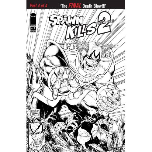 STL112088 SPAWN KILLS EVERYONE TOO #4 (OF 4) CVR B B&W VIRGIN MCFARLAN