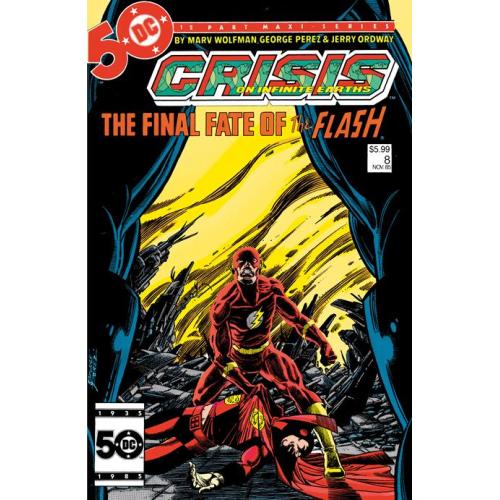 0924DC224 CRISIS ON INFINITE EARTHS #8 FACSIMILE EDITION CVR B GEORGE PEREZ FOIL VAR