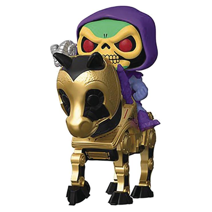 STL187880 POP RIDES MOTU SKELETOR WITH NIGHT STALKER VIN FIG