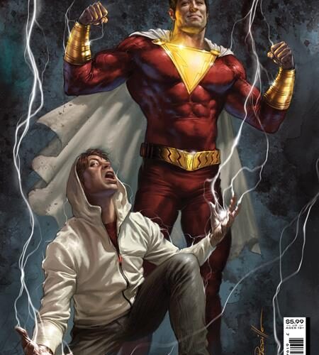 ACTION COMICS #1053 CVR D LUCIO PARRILLO SHAZAM FURY OF THE GODS MOVIE CARD STOCK VAR