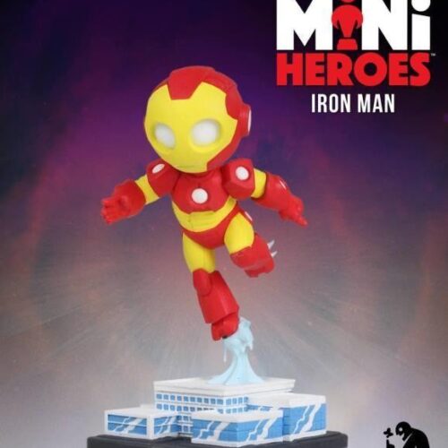 01454240D543E475443E8520CF9371E2 MARVEL MINI HEROES ANIMATED IRON-MAN PVC STATUE