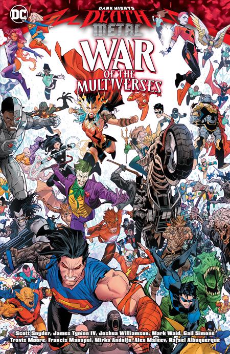 0221DC083 DARK NIGHTS DEATH METAL WAR OF THE MULTIVERSES TP