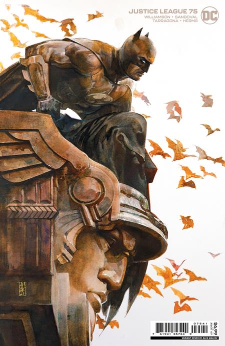 JUSTICE LEAGUE #75 CVR C ALEX MALEEV CARD STOCK VAR ( DEATH OF THE JUSTICE LEAGUE )