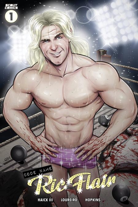 0223SC262 CODENAME RIC FLAIR MAGIC EIGHTBALL (ONE SHOT) CVR C RUBEN CUBILES VAR