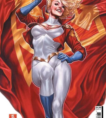 0224DC091 POWER GIRL #8 CVR B MARK BROOKS CARD STOCK VAR (HOUSE OF BRAINIAC)