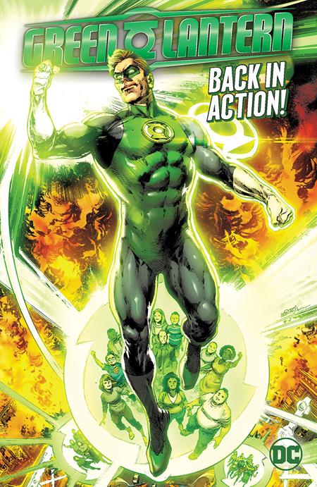 0224DC177 GREEN LANTERN (2023) TP VOL 01 BACK IN ACTION DIRECT MARKET EXCLUSIVE IVAN REIS VARIANT COVER