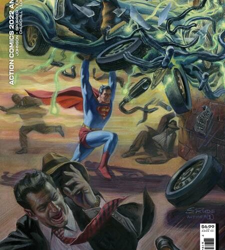 0322DC039 ACTION COMICS 2022 ANNUAL #1 (ONE SHOT) CVR B STEVE RUDE CARD STOCK VAR