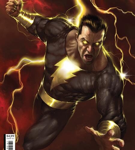 0422DC019 BLACK ADAM #1 CVR C LUCIO PARRILLO CARD STOCK VAR