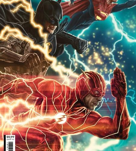 BATMAN #136 CVR E LEE BERMEJO THE FLASH MOVIE CARD STOCK VAR