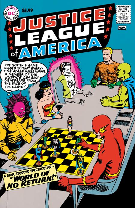 0524DC160 JUSTICE LEAGUE OF AMERICA #1 FACSIMILE EDITION CVR B MURPHY ANDERSON FOIL VAR