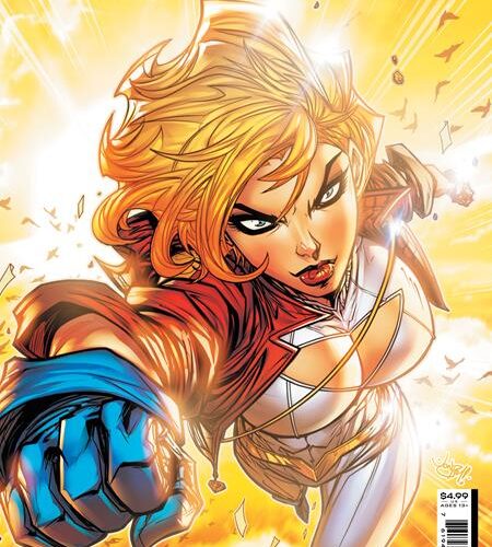 0723DC092 POWER GIRL #1 CVR B JONBOY MEYERS CARD STOCK VAR