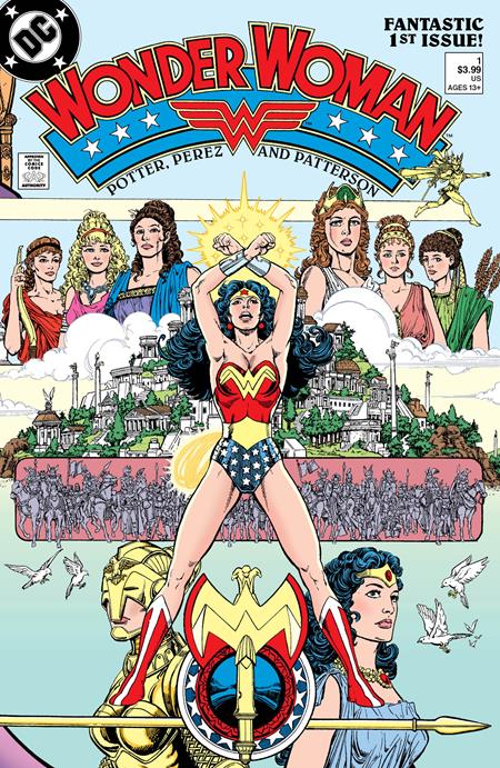 0723DC206 WONDER WOMAN (1987) #1 FACSIMILE EDITION (2023 EDITION) CVR C GEORGE PEREZ FOIL VAR