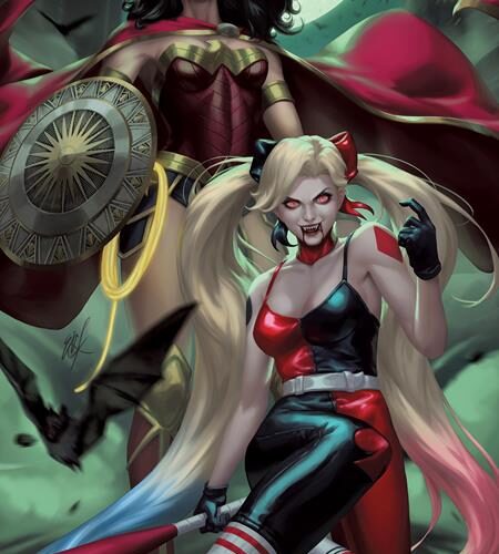 DC VS VAMPIRES #1 TEAM EJIKURE GLOW IN THE DARK CARD STOCK VAR