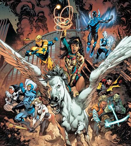 0822DC054 DARK CRISIS ON INFINITE EARTHS #5 (OF 7) CVR B IVAN REIS & DANNY MIKI CARD STOCK VAR