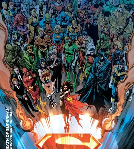 0822DC239 DEATH OF SUPERMAN 30TH ANNIVERSARY SPECIAL #1 (ONE-SHOT) CVR C IVAN REIS & DANNY MIKI FUNERAL FOR A FRIEND VAR