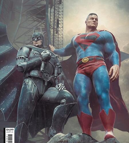 0823DC125 BATMAN SUPERMAN WORLDS FINEST #20 CVR B BJORN BARENDS CARD STOCK VAR
