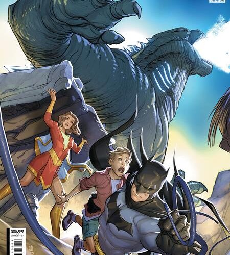 0823DC809 BATMAN #138 CVR G PETE WOODS CONNECTING JUSTICE LEAGUE VS GODZILLA VS KONG CARD STOCK VAR (BATMAN CATWOMAN THE GOTHAM WAR)