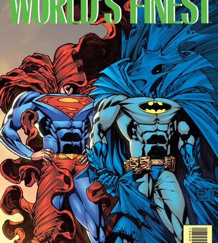0922DC160 BATMAN SUPERMAN WORLDS FINEST #9 CVR C MARIO FOX FOCCILLO 90S COVER MONTH CARD STOCK VAR