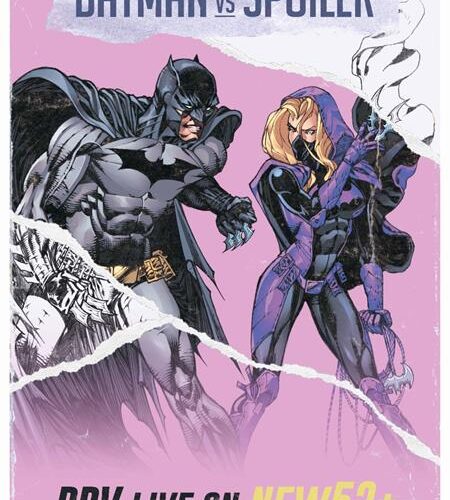 0922DC845 BATMAN VS ROBIN #3 (OF 5) CVR H MARIO FOX FOCCILLO FIGHT POSTER BATMAN VS SPOILER CARD STOCK VAR