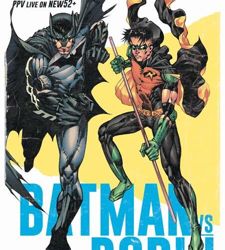 0922DC847 BATMAN VS ROBIN #3 (OF 5) CVR J MARIO FOX FOCCILLO FIGHT POSTER BATMAN VS ROBIN CARD STOCK VAR
