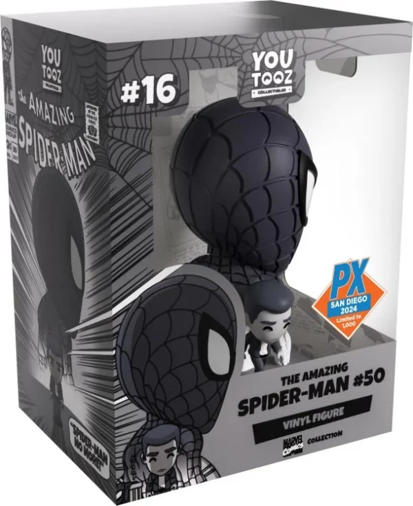 0a51931c-1a1a-4d45-bd11-d66fe6215dad SDCC 2024 AMAZING SPIDER-MAN #50 B&W PX VINYL FIGURE