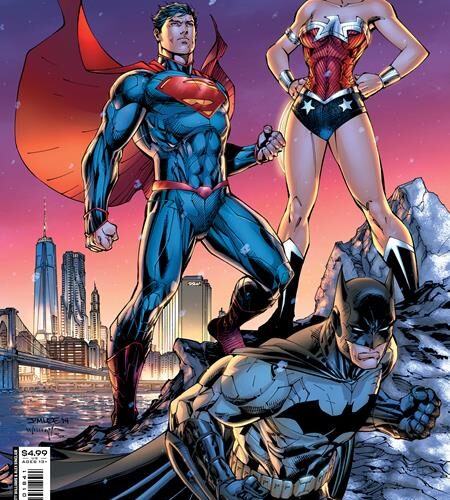 SUPERMAN SON OF KAL-EL #18 CVR C JIM LEE SCOTT WILLIAMS & ALEX SINCLAIR DC HOLIDAY CARD CARD STOCK VAR (KAL-EL RETURNS)