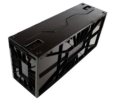 1111BW827 LONG COMIC BOOK BIN BLACK