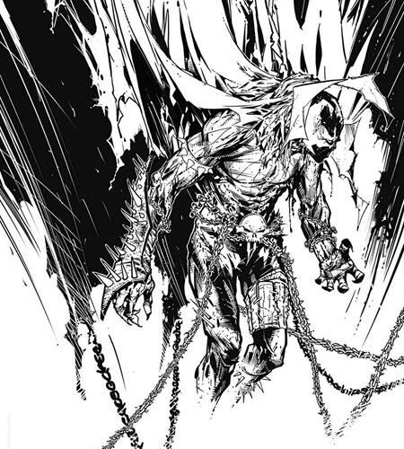 1123IM228 SPAWN #350 CVR F TODD MCFARLANE B&W VAR
