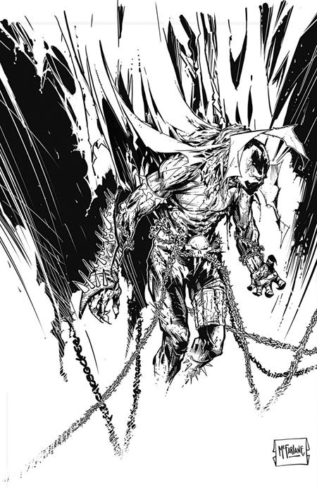 1123IM228 SPAWN #350 CVR F TODD MCFARLANE B&W VAR