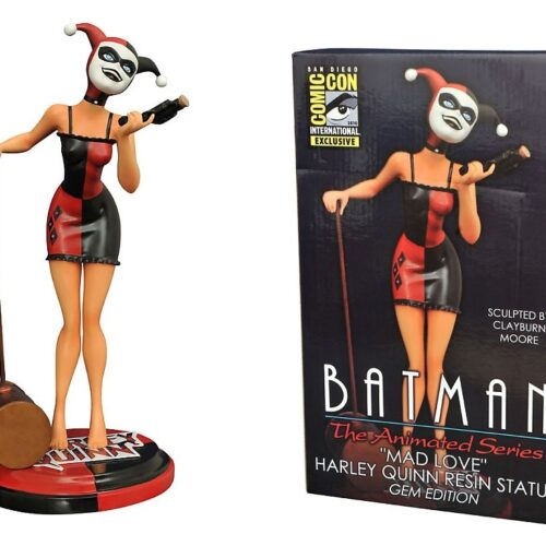 SDCC 2016 BATMAN ANIMATED PREMIER COLLECTION “MAD LOVE” HARLEY QUINN GEM EDITION STATUE