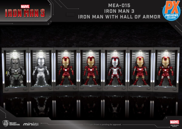 233243_1344170_1-2 IRON MAN 3 MEA-015 IRON MAN MK V W/ HALL OF ARMOR PX FIG