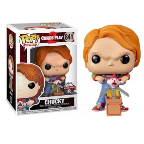 889698448369 POP CHILDS PLAY 2 CHUCKY W/SCISSORS ( CCA EXCLUSIVE )