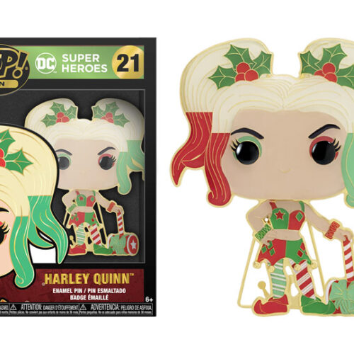LF POP SIZED PIN DC HOLIDAY HARLEY QUINN PIN