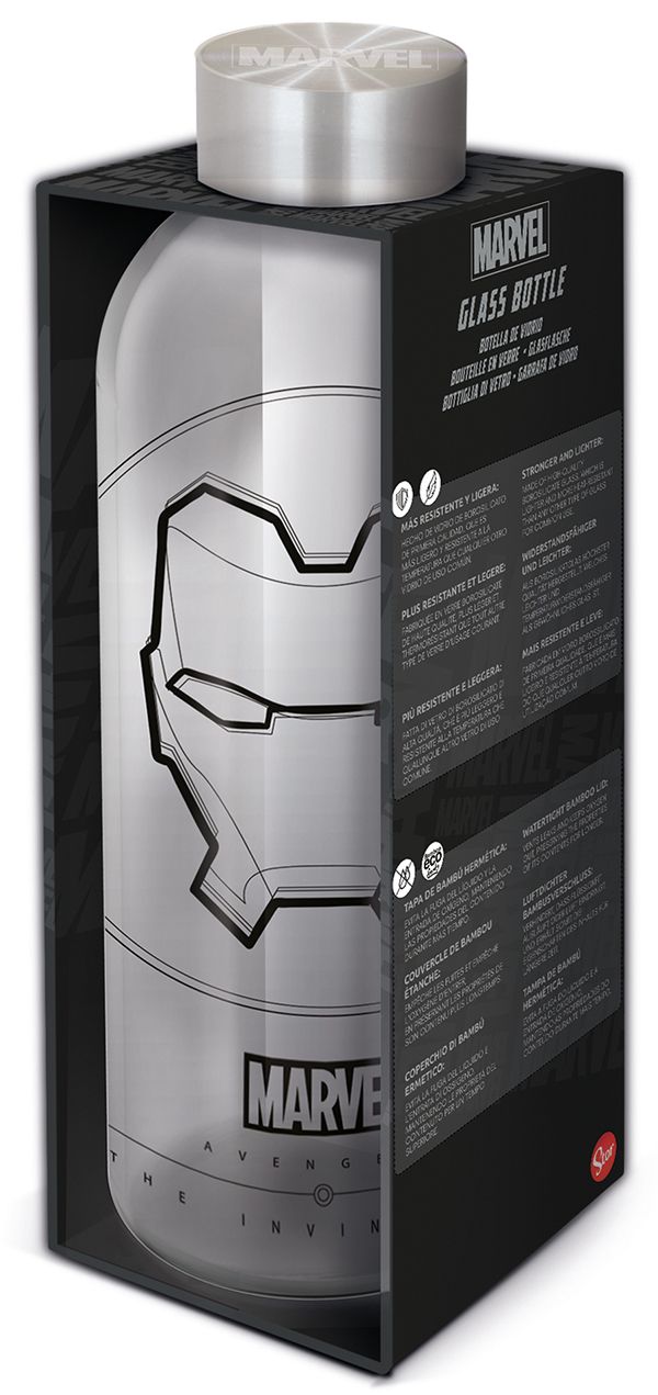 9b719b23e7d9a780e217317ec8d35e88 MARVEL LARGE GLASS BOTTLE 1030ML