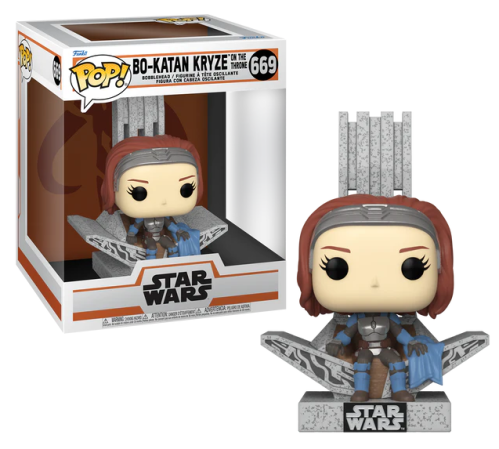 POP DLX MANDALORIAN BO-KATAN ON THRONE