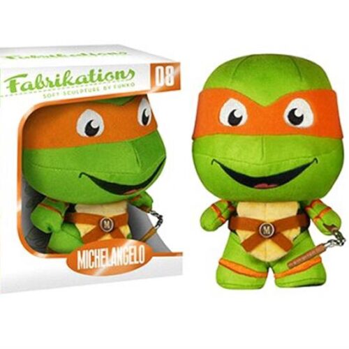 FNK12393_i FABRIKATIONS TMNT MICHELANGELO SOFT SCULPT PLUSH FIG