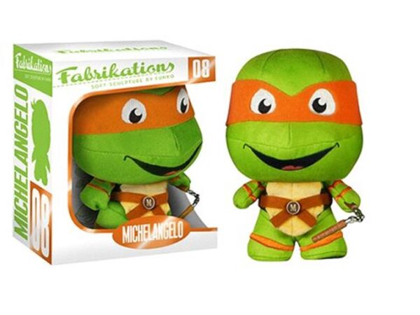 FNK12393_i FABRIKATIONS TMNT MICHELANGELO SOFT SCULPT PLUSH FIG