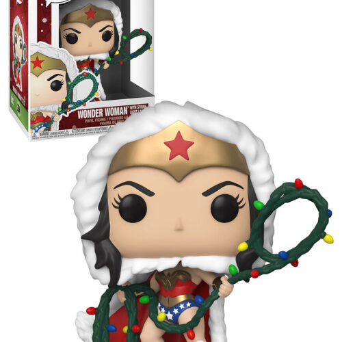 POP HEROES DC HOLIDAY WW W/ LIGHTS LASSO VIN FIG