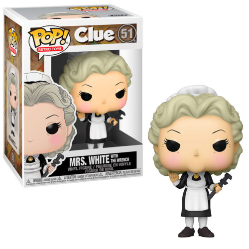 POP CLUE MRS WHITE W/ WRENCH VIN FIG