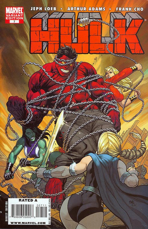 R-4 HULK #7 FRANK CHO VAR - #12 ( COMPLETE SET )