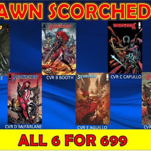 SPAWN-SCHORCHED-1-ALL-6 SPAWN SCORCHED #1 ( SET OF 6 )