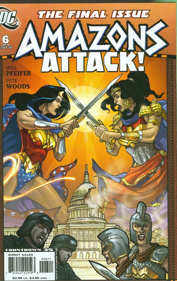 STK346047 AMAZONS ATTACK #1 - #6 ( COMPLETE SET )